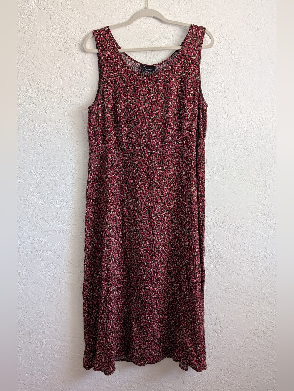 connected apparel Burgundy Floral Maxi Dress